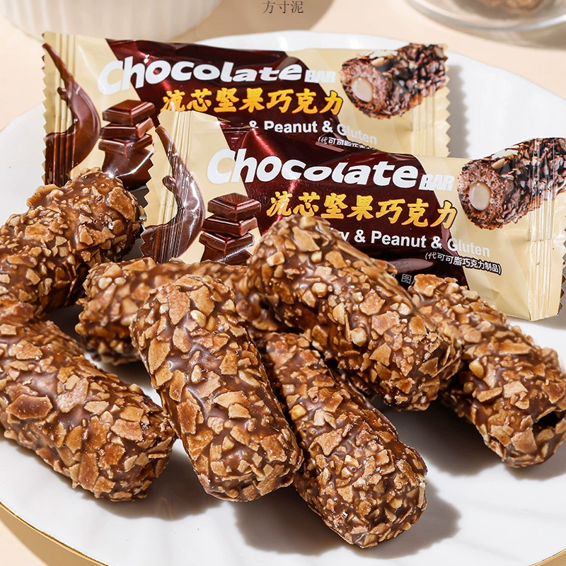 Шоколадный сэндвич арахис энергетический батончик для отдыха орехов питания офисные закуски