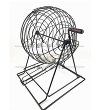 (白球)大号手动摇奖机75球黑色铁艺摇奖机年会活动摇号概率抽奖机
