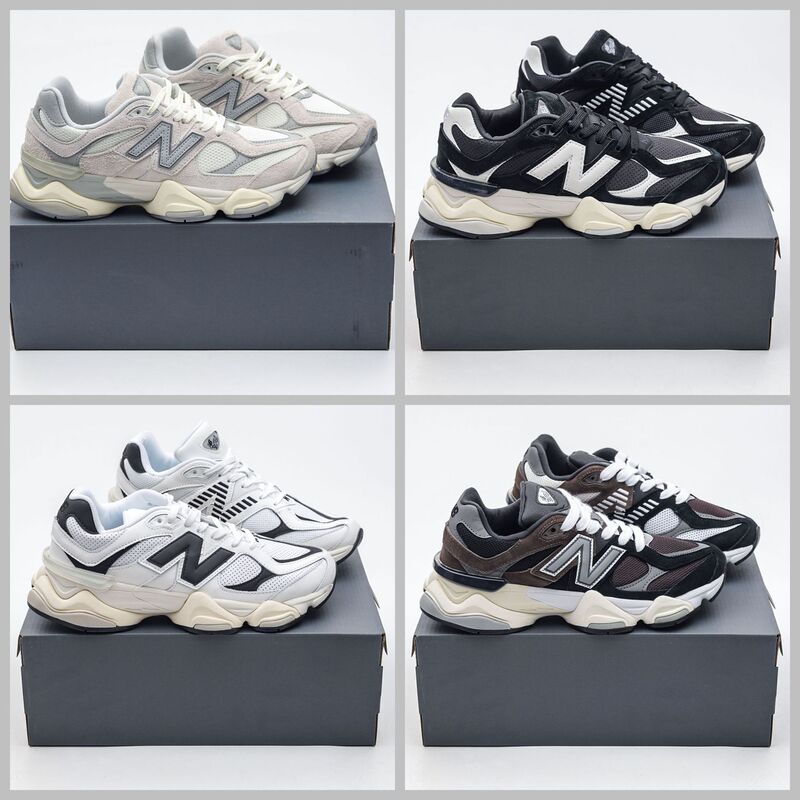 Putian Pure Original Nb9060 Millennium Little Elephant Hoof Retro Running Shoes Men's and Women's Same Style Sports Shoes Breathable Cushioning Wear-Resistant Shoes