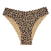 Skin color bottom love dark brown leopard print