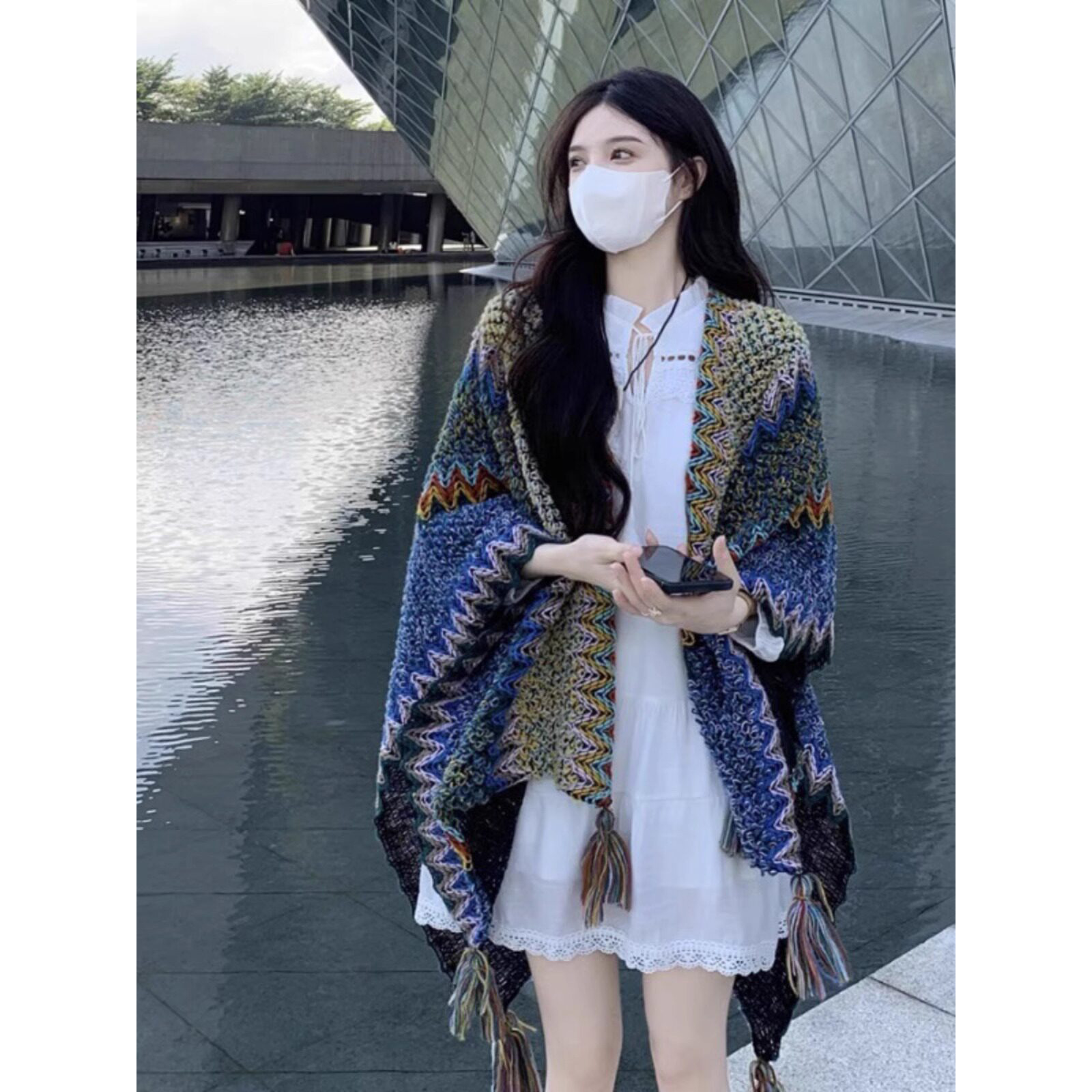 2026 New Summer Air-Conditioned Room Shawl and Scarf for Women, Autumn and Winter Korean Style Versatile Faux Cashmere Thickened for Warmth
