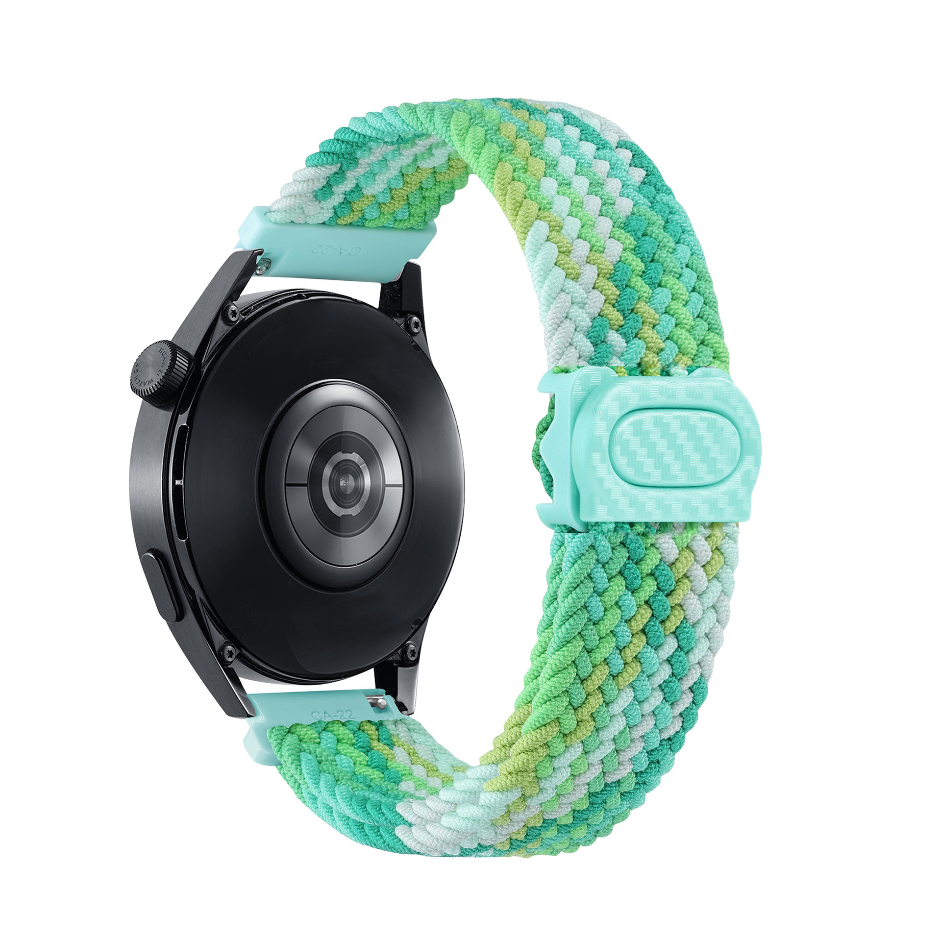It is suitable for the carbon fiber texture snap braided strap of Samsung watch4657 and the strap of Huawei watch GT345 undefined