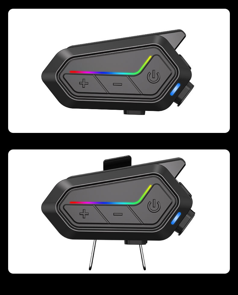 Outdoor Cycling 24-Person Real-Time Intercom Helmet Headset Cross-Brand Music Sharing Motorcycle Helmet Bluetooth Headset