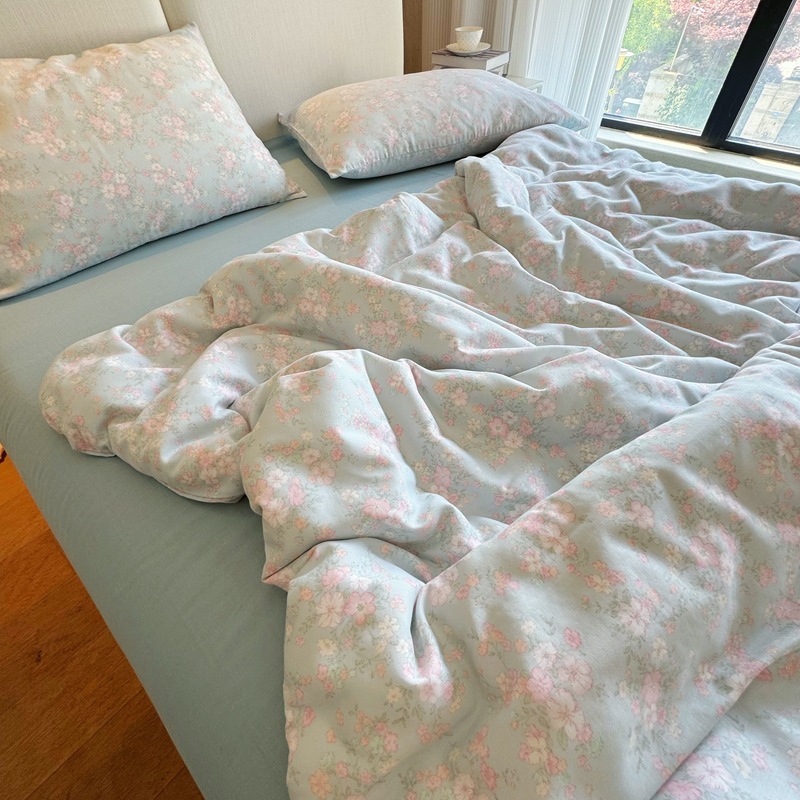 A類全綿有酸素二重糸ベッド4点セット純綿布団シーツ3点セットinsベッド用品セット