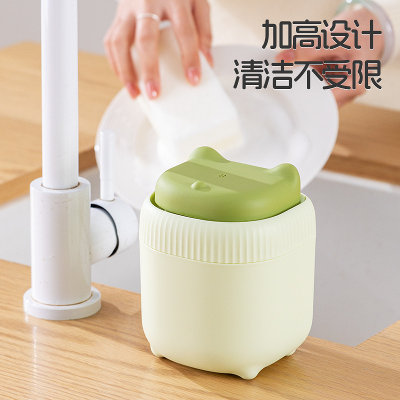 【专利方】小猫洗洁精按压器厨房皂液器水槽变洗手液洗洁精压取器|undefined