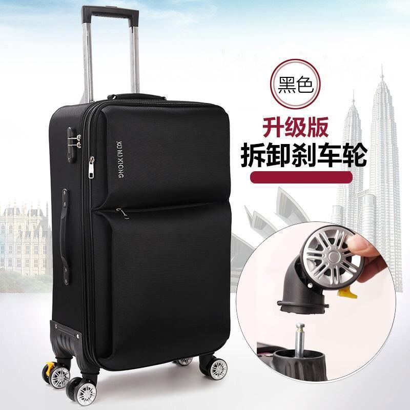 Oxford maleta de tela universal rueda caja de viaje para estudiantes de sexo masculino y femenino caja de cifrado caja de tela pulgada pulgada