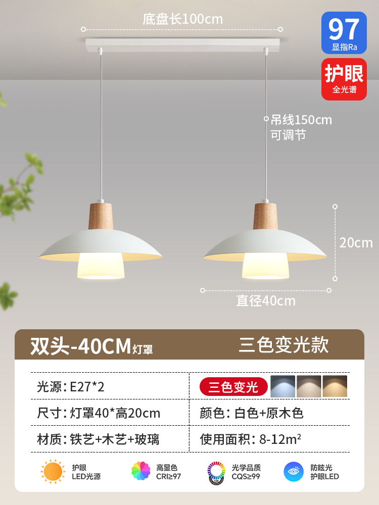 Lámpara de doble cabeza de 40 cm-2