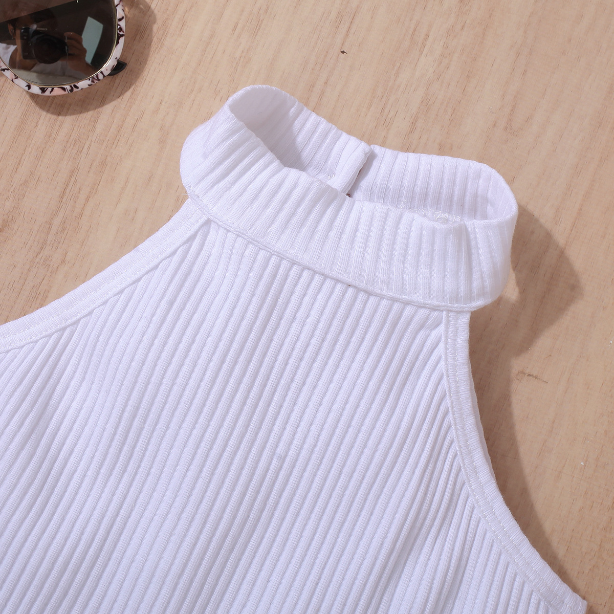 Regular Fit Fit Type Casual Simple Style Solid Color Cotton Girls Clothing Sets