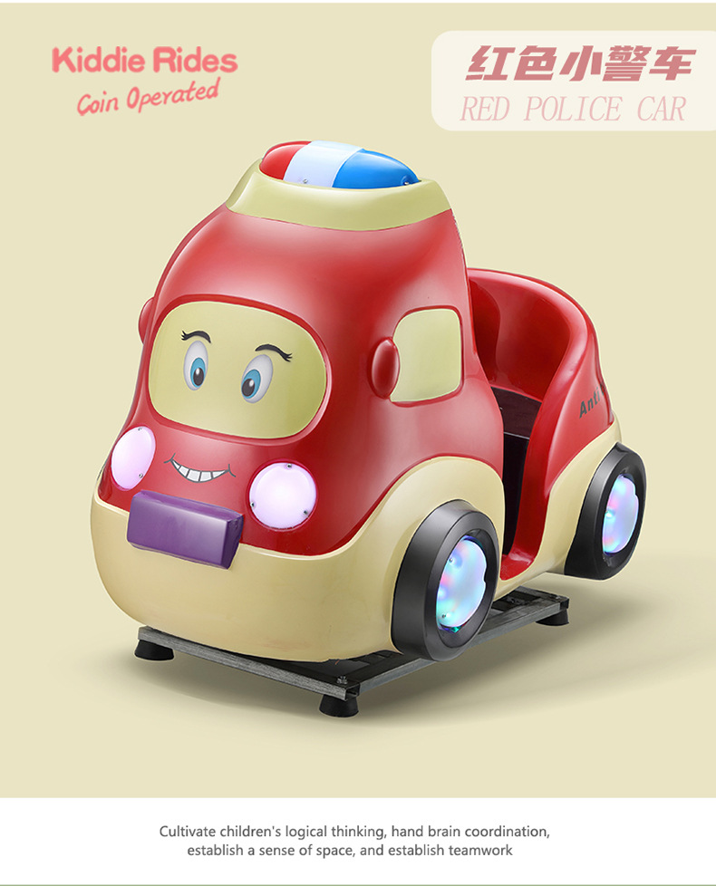 Nuevo carro de fibra de vidrio para niños aviones eléctricos motocicletas de policía carro de agitación de juegos de ciudad máquina de juego de monedas