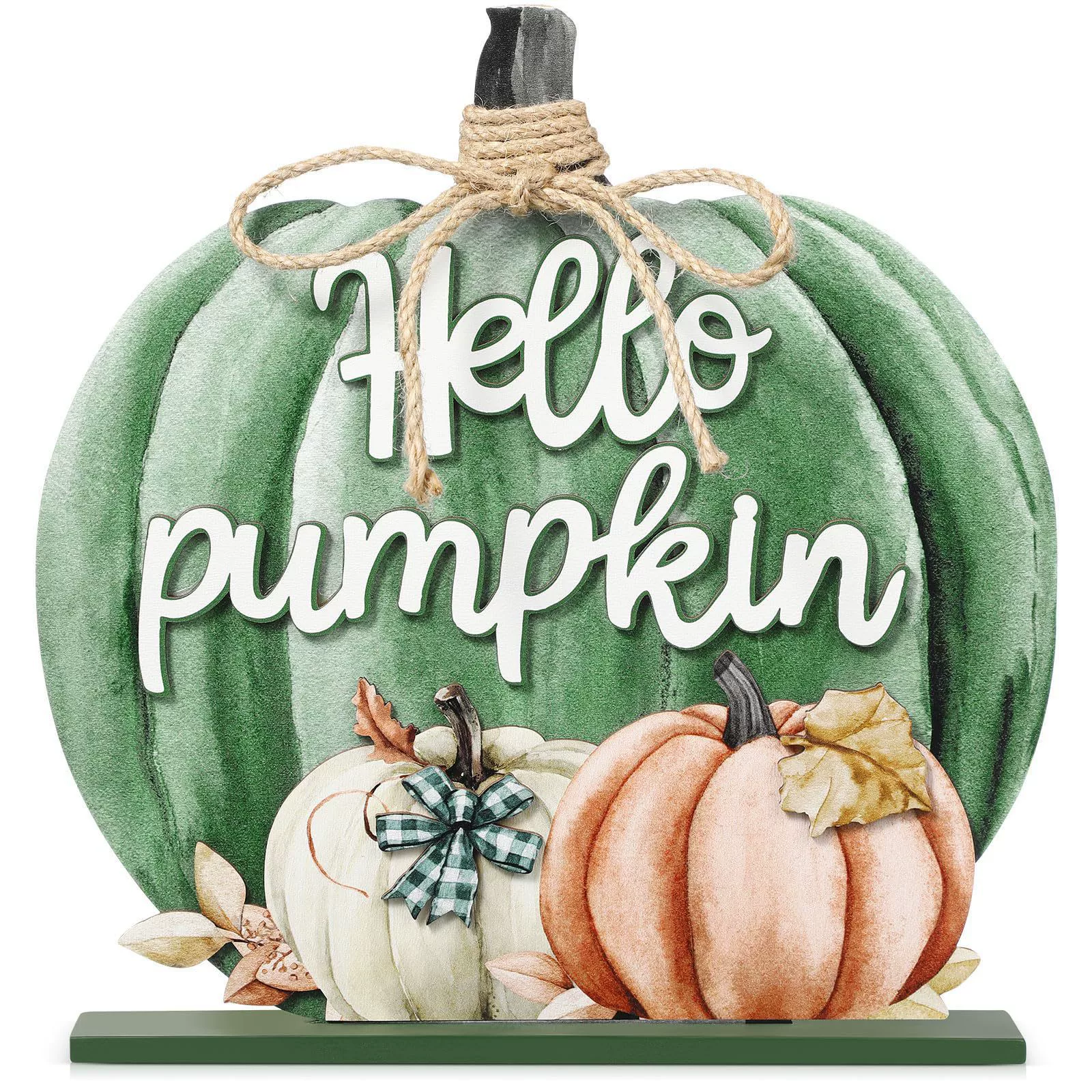 Thanksgiving autumn décor blessing gratitude pumpkin desk sign home decoration