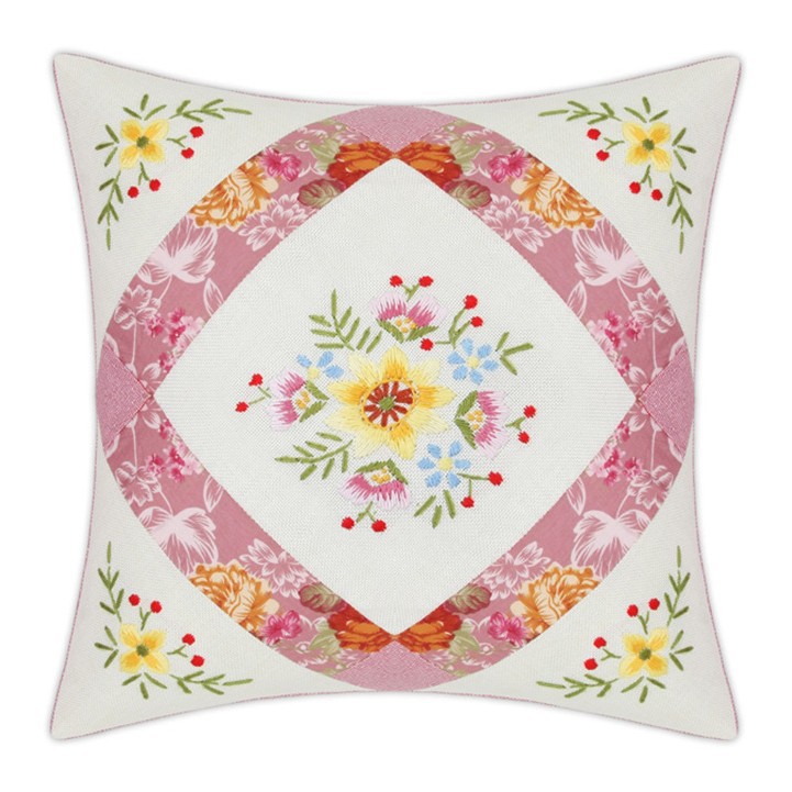 Jinhao bordado fábrica al por mayor hecho a mano bordado Cruz puntada DIY cinta bordado cojín almohada Guangzhou 04