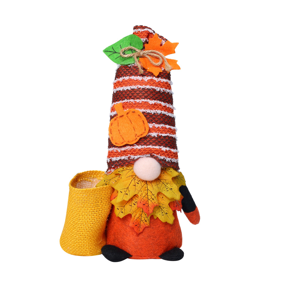 Nuevo festival de cosecha de felpa de Acción de Gracias transfronterizo decoración muñeca sin rostro calabaza hoja de arce Rudolph decoración lote