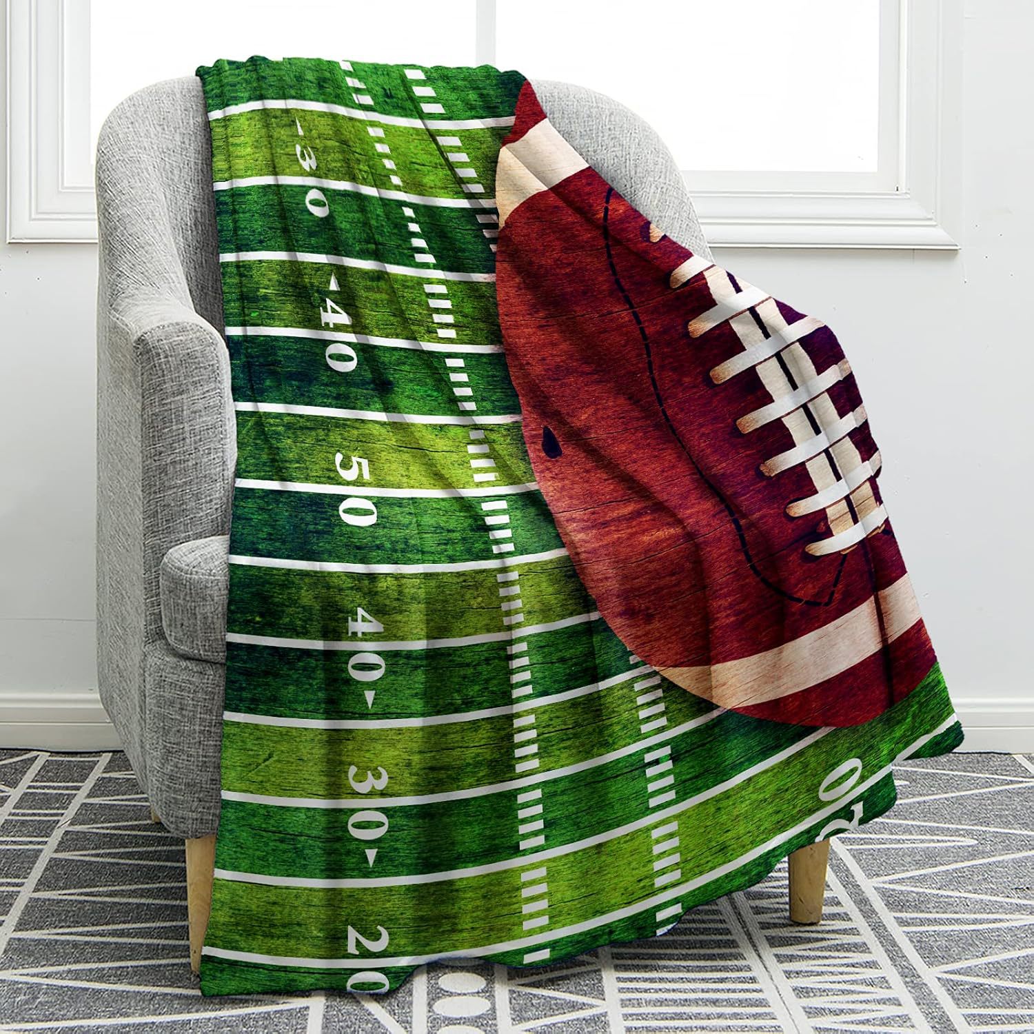 Football synthesized soft duvet for boys for children and adults