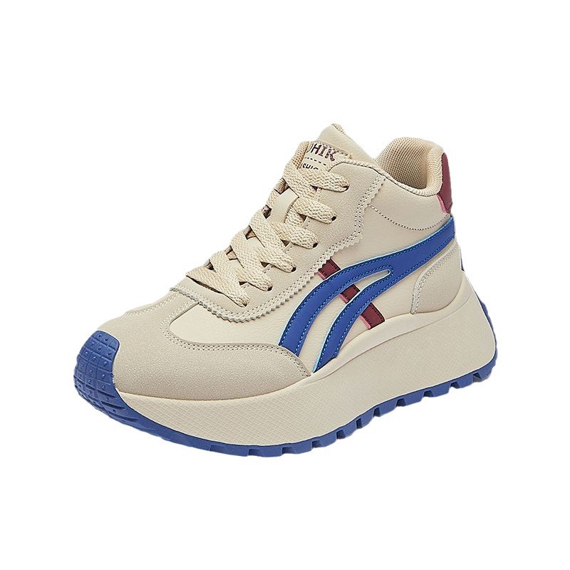 Añadir zapatos deportivos de alto rendimiento de camello para mujeres otoño y invierno 2025 nuevos zapatos de algodón calientes antideslizantes con suela gruesa zapatos