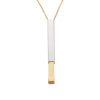 Fashionable necklace stainless steel, three dimensional pendant, European style, simple and elegant design