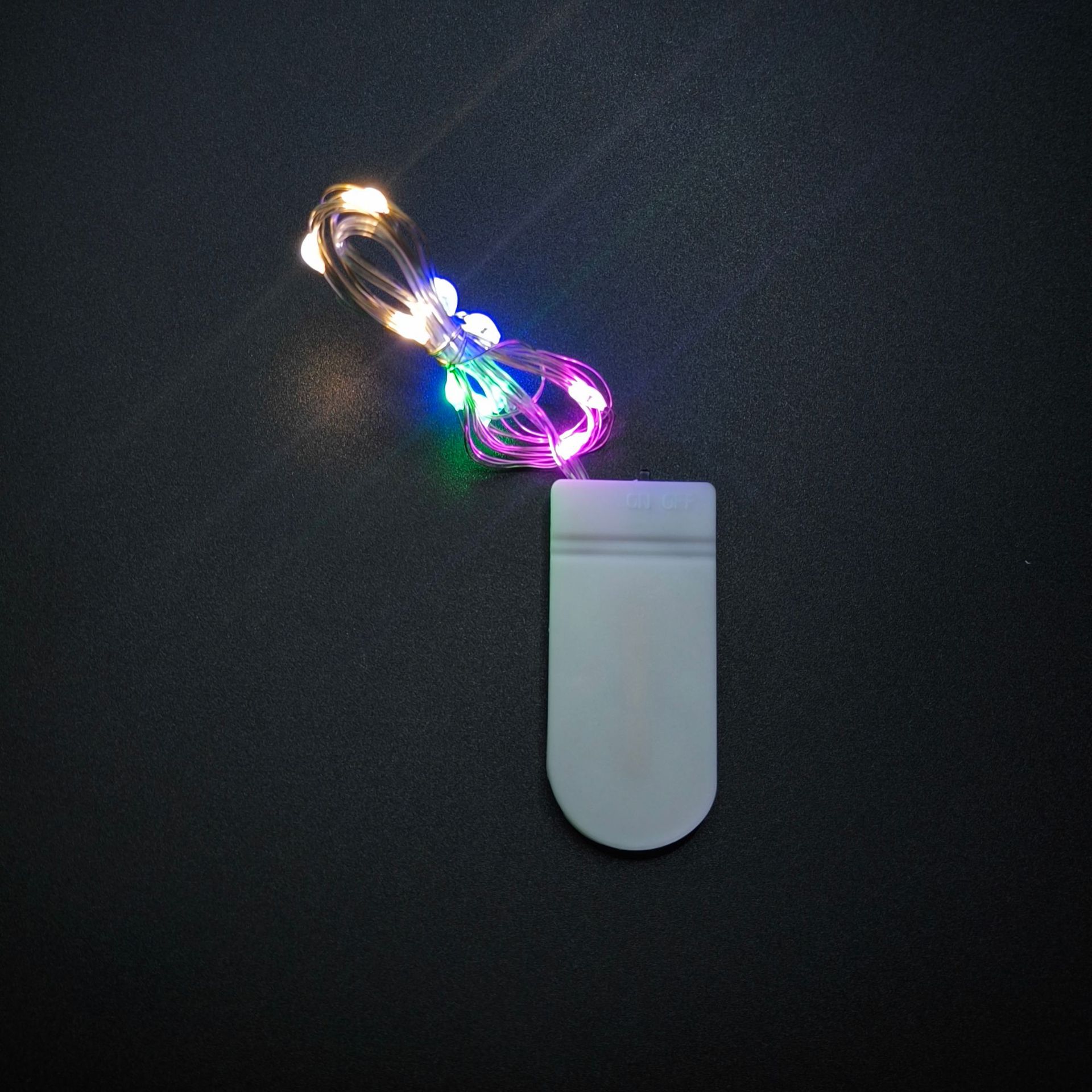 Día de San Valentín decoración de flores LED lámpara de cobre botón caja de baterías decoración de vacaciones artesanía decoración de luces de colores