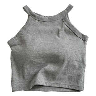 Spring and Summer Spice Girls' Camisole with Pure Cotton Beauty Strap Chest Pad Outer Wear Bottoming Sports Breast Wrapping Top Women's Top