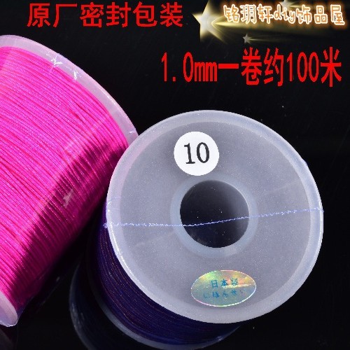 1.0mm包芯弹力线绳穿珠子 菩提沉香涯柏108颗佛珠线 文玩手链绳子