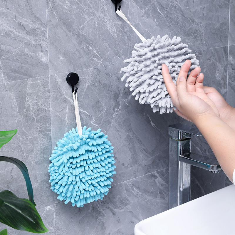 Japanese Chenille Hand Ball Kitchen Hanging Quick-Drying Hand Towel Scandinavian Cute Bathroom Thick Absorbent Towel Japanese Chenille Hand Ball Kitchen Hanging Quick-Drying Hand Towel Scandinavian Cute Bathroom Thick Absorbent Towel