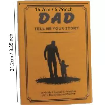 Dad'sLifeStoryJournal日记册爸爸的人生故事日记本父亲节礼品