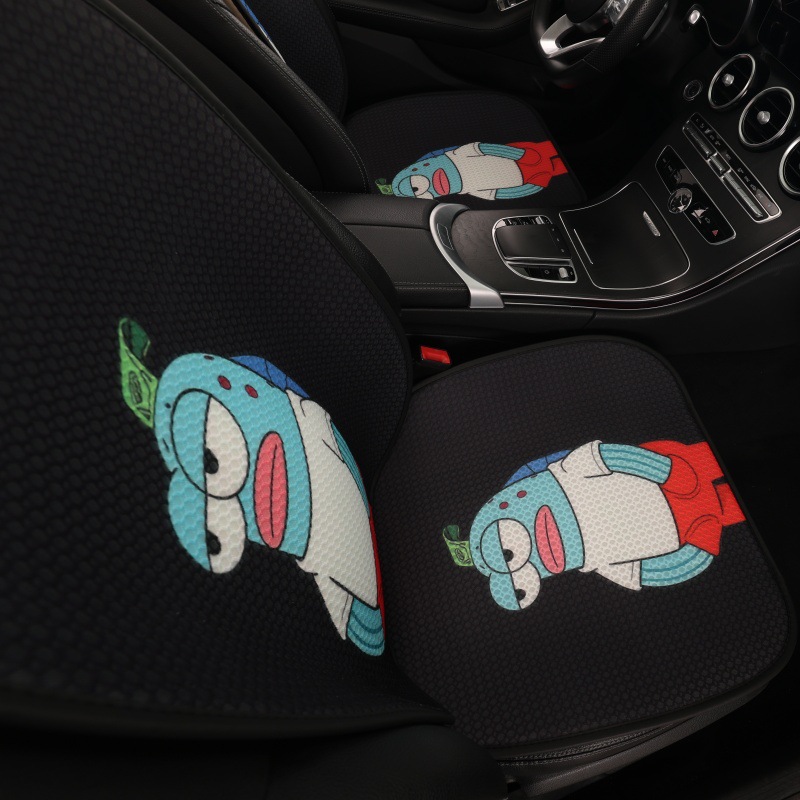 Spongebob Cartoon Car Seat Cushion, Summer All-Season Universal Ventilated and Breathable Seat Cushion, Personalized Summer Seat Cushion
