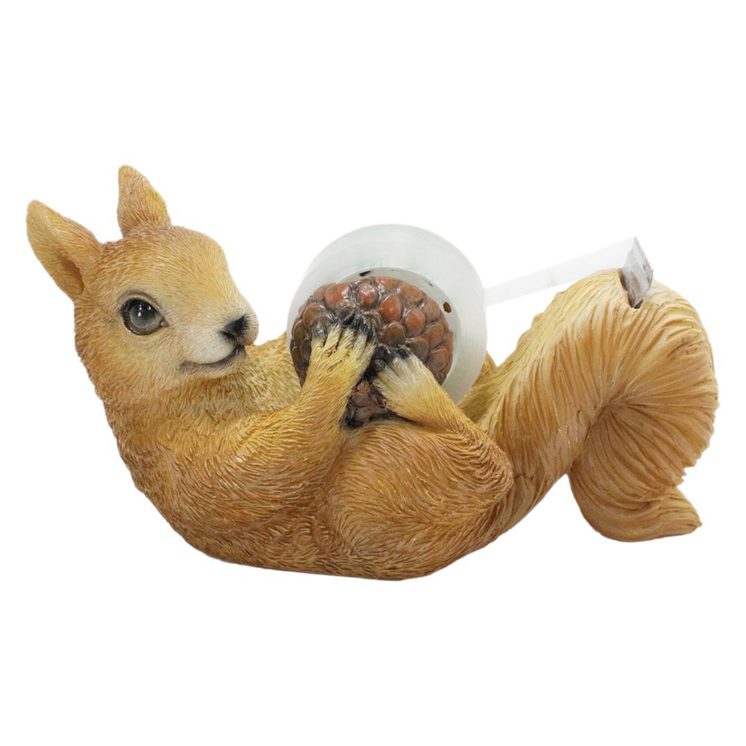  squirrel tape cutter roll rack office home flower shop desktop cute animal glue pedestal decorations