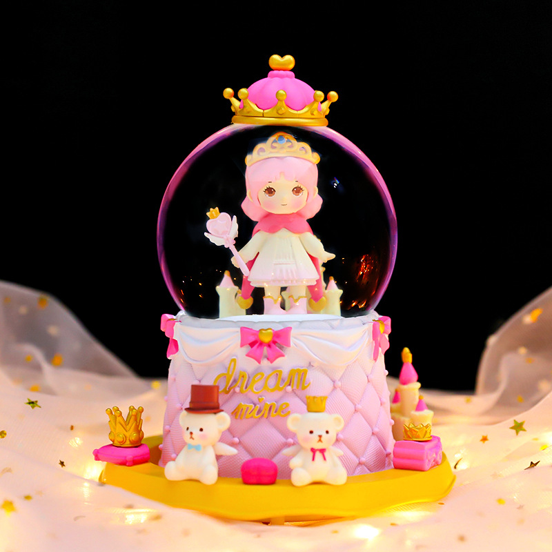 少女心童话城堡公主王子生日会外传水晶球创意女生节日生日礼品