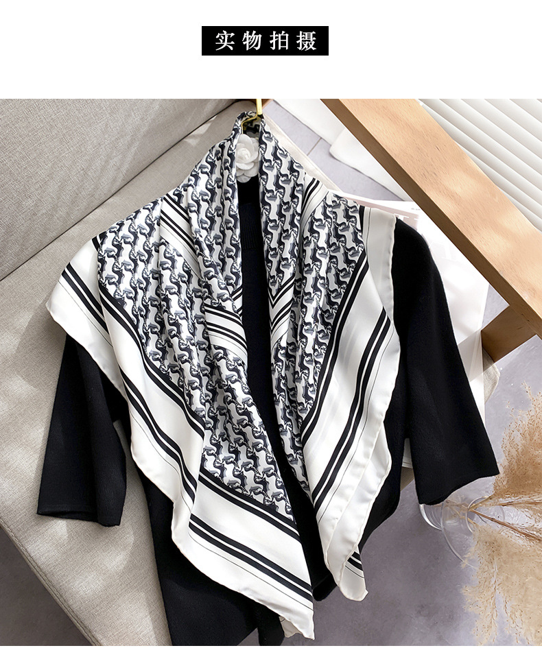 Fashion Simple Twill Big Shawl Scarf display picture 12