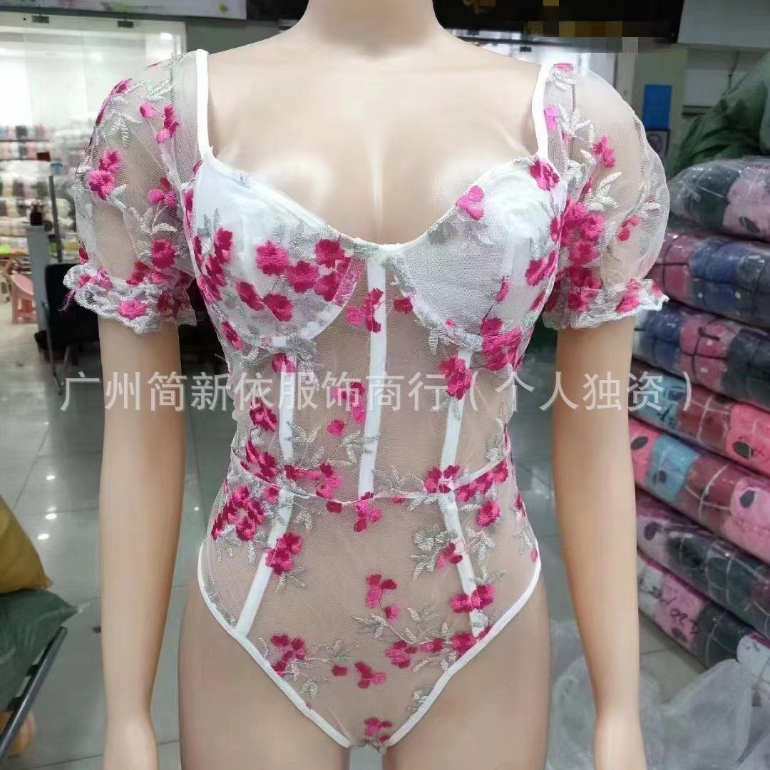 SHEIN comercio exterior europeo y americano ropa interior sexy dividida unida productos de cola sexy lingie