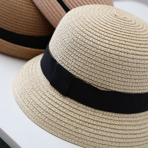 Children's hats, unisex summer sun hat, sunshade hat, grass hat, sun hat, cooling hat, baby fisherman hat, parent-child hat