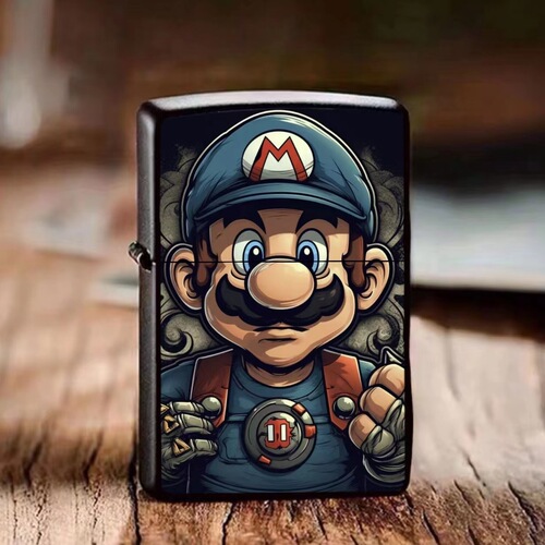 Mario Kerosene Lighter Childhood Memories Trendy Brand Internet Celebrity Windproof Lighter as a Gift for Friends
