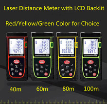 40/60/80/100m Laser Distance Meter  Area Measurementyx