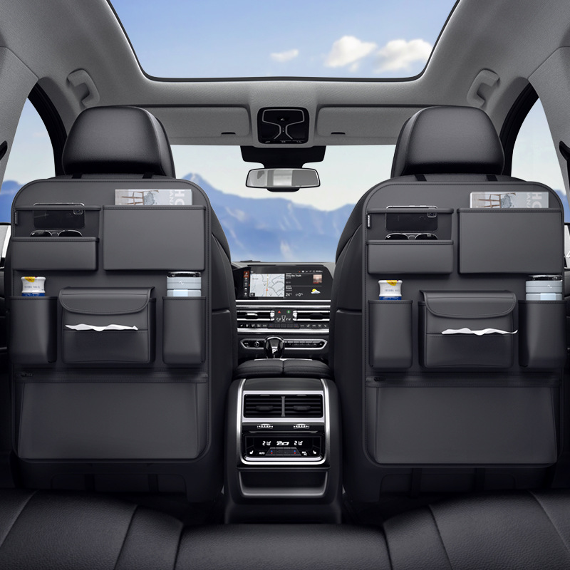 Bolsa de almacenamiento para respaldo de asiento de coche, bolsa colgante, caja de almacenamiento multifuncional, bolsa de almacenamiento para respaldo de asiento de coche, suministros interiores de coche