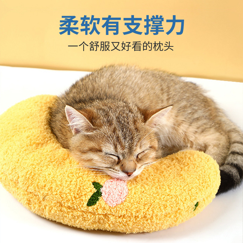 애완 동물 고양이 베개 사계절 보편적 인 고양이와 개 매트 목 베개 잠자는 고양이 여름 담요 사육장 용품