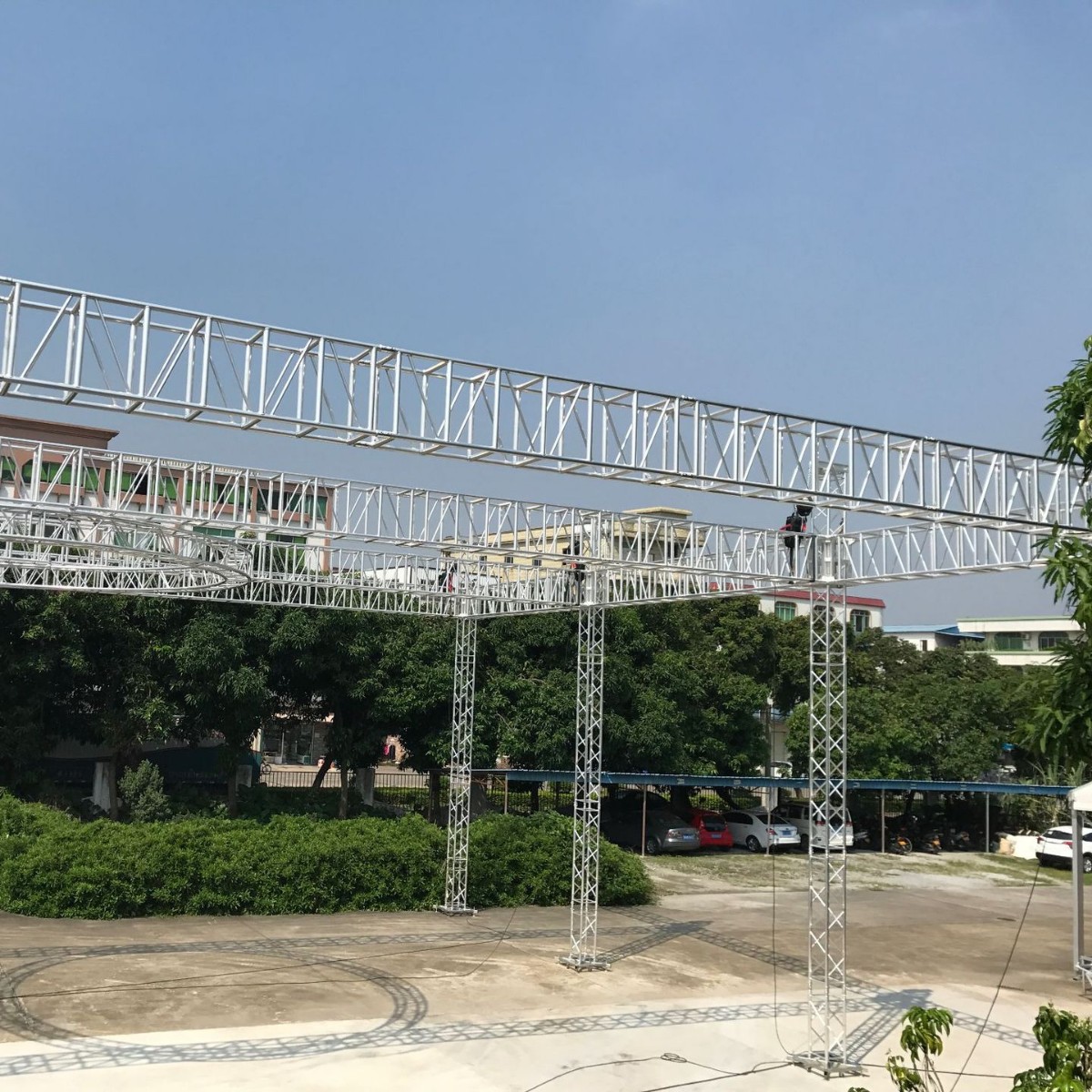 演出挂音响灯光桁架 truss架  户外遮阳庆典开业活动帐篷桁架