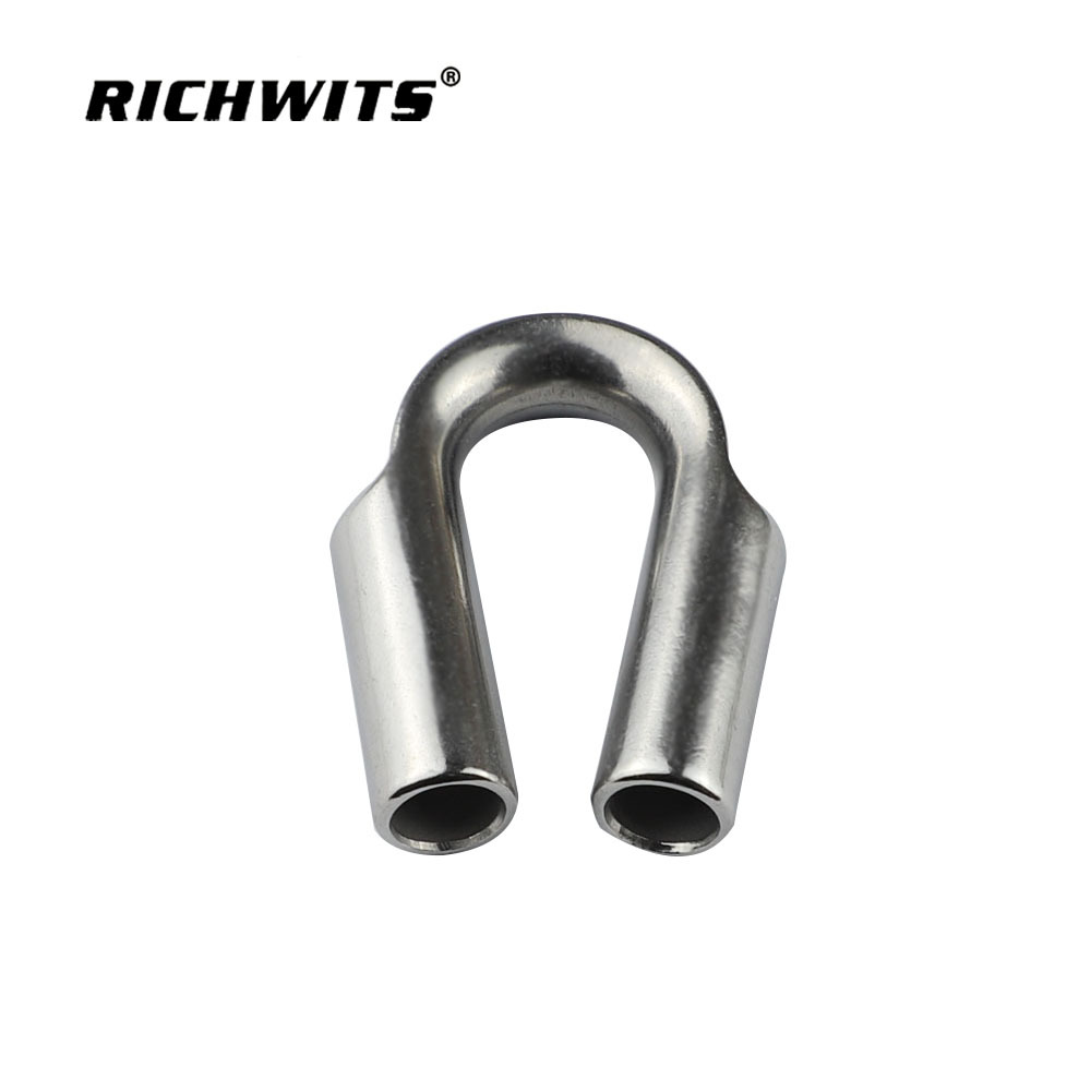RICHWITS   不锈钢304 管式套环 鸡心环 钢丝绳套环 马眼