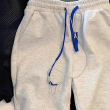 裤子女新款2025爆款狐狸刺绣抽绳运动五分裤港风复古高腰休闲短裤