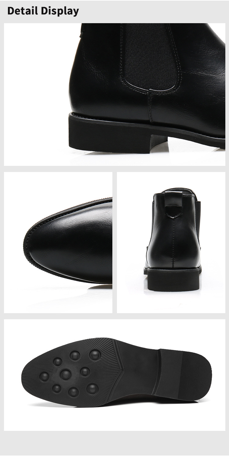 Botas vintage Botas puntiagudas para hombre Botas de piel talla grande_voghion.com