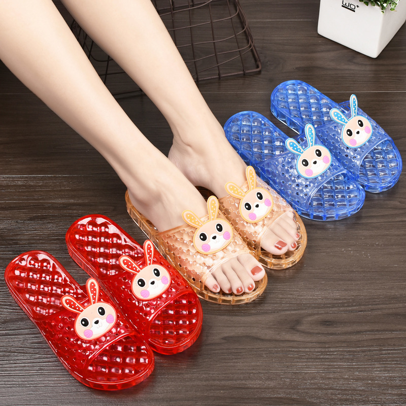 New 23 Summer Crystal Jelly Transparent Plastic Slippers Women's Indoor Fruit Soft Bottom Couples Sequins Non-slip Wear-resistant New 23 Summer Crystal Jelly Transparent Plastic Slippers Women's Indoor Fruit Soft Bottom Couples Sequins Non-slip Wear-resistant