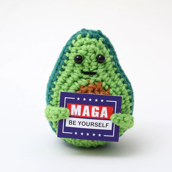 Avocado one-mouthed Christmas green blue bottom M card