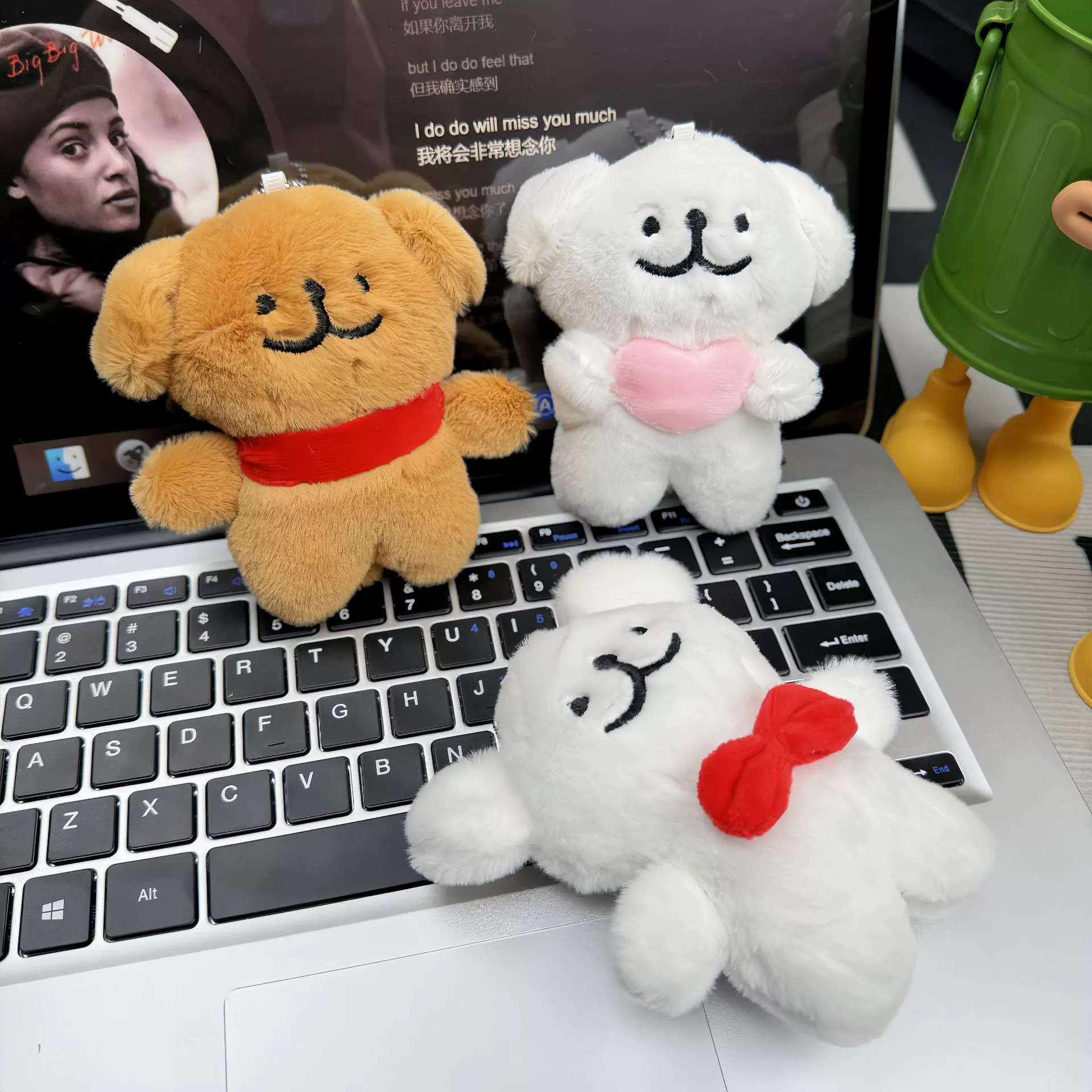 Креативный мультфильм щенок трехмерный плюшевый брелок подвеска милый щенок плюшевая кукла кукла сумка подвеска