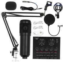 Bm800 condenser microphone + V8 sound card computer recordin