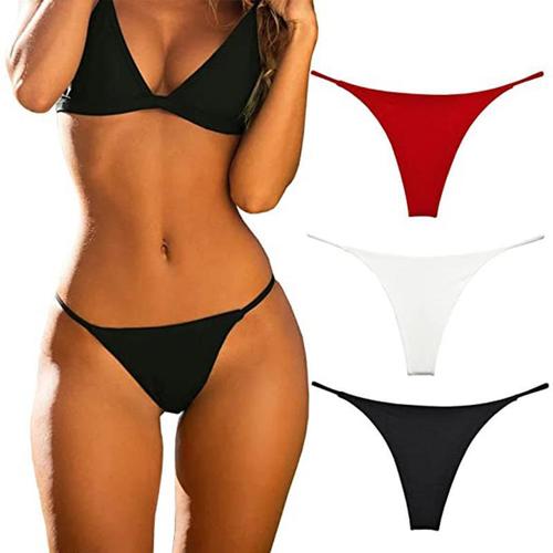 European and American foreign trade seamless women's sexy underwear panties low-waist sports fitness thong women's double-layer thin strap t-pants