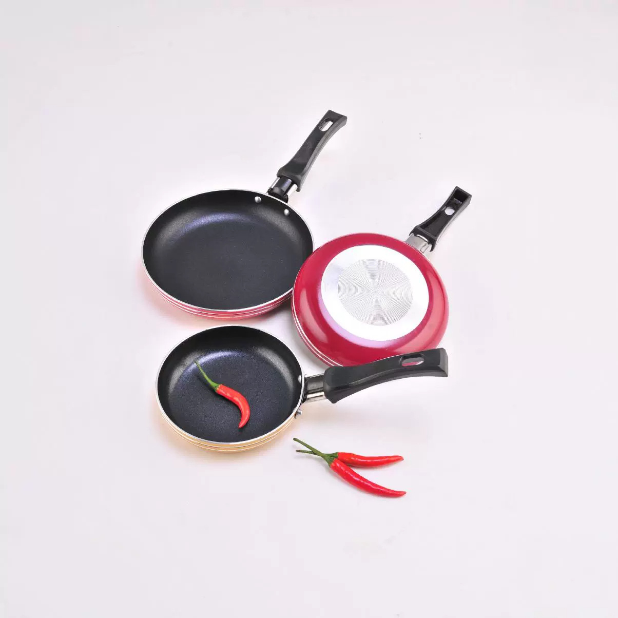 Mini pequeña sartén huevo pan 12cm colorido 14cm lindo utensilios de cocina 16cm al por mayor