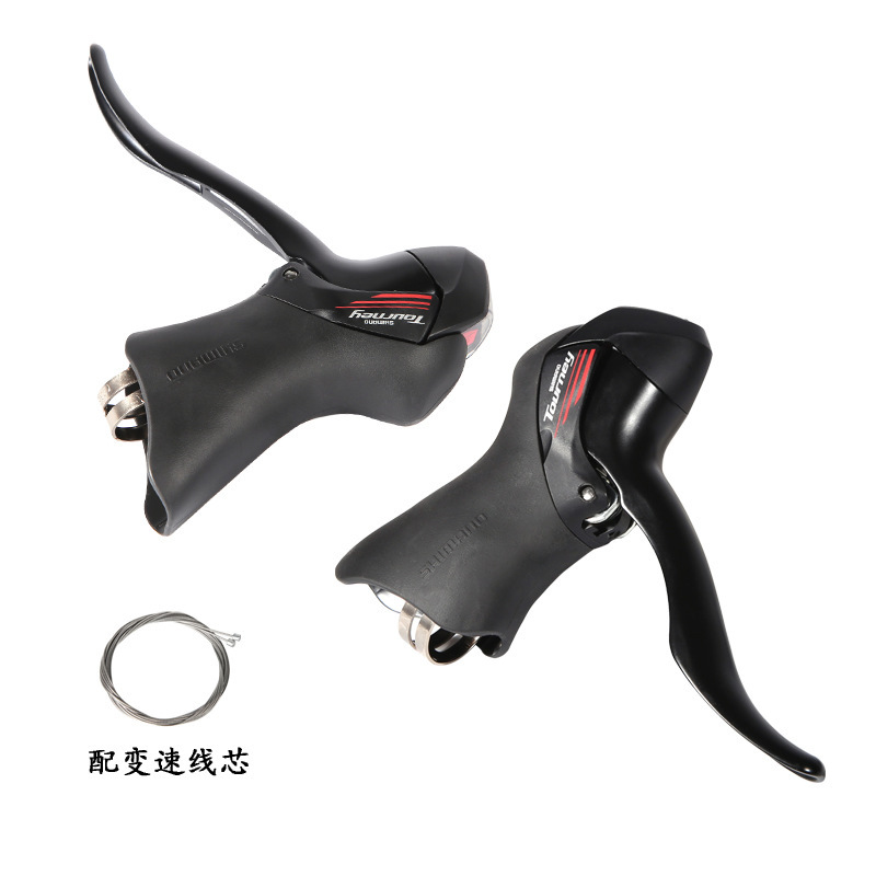 Bicicleta de carretera A070 Kit de cambio manual 2*7 velocidad 14 velocidad de cambio de transmisión mango delantero dial trasero