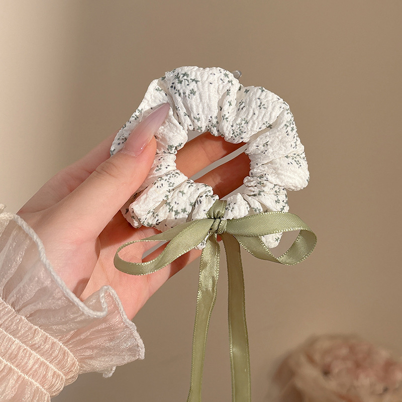 Anillo para el cabello de intestino grueso de gran tamaño coreano, bufanda cuadrada de alta calidad femenina, cuerda para el cabello, banda elástica y duradera, flor de viento perezosa