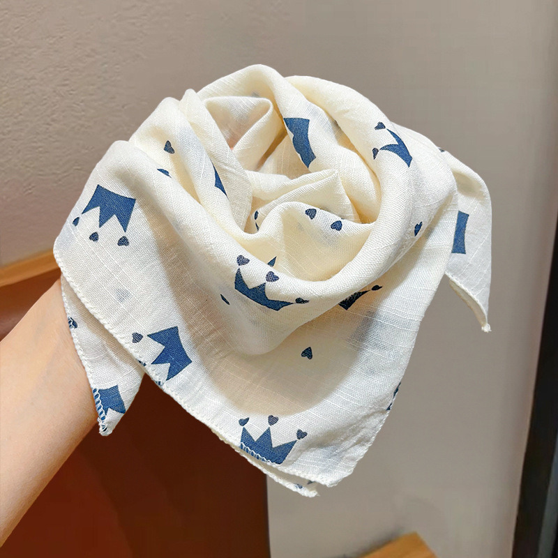 Niñas coreanas bufandas de algodón y lino para niños primavera y otoño delgada baby collar bufandas de viento en todas las estaciones