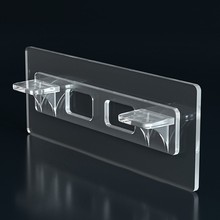 免打孔衣櫃隔板釘托支架活動托架櫥櫃玻璃固定拖層板托粒隱形配件