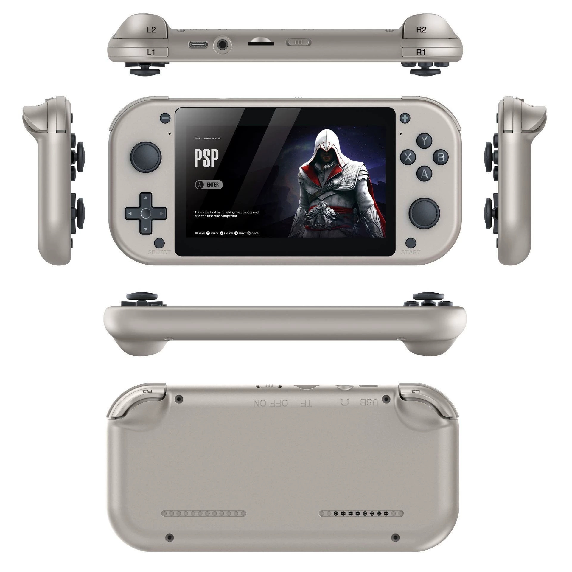 handheld игровая консоль M17, 4K HD видео, эмуляция PSP/PS1, варианты 64/128 ГБ
