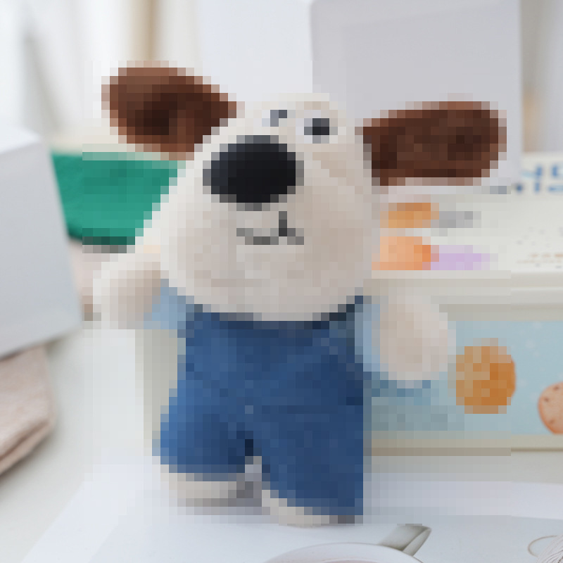 Internet Celebrant Handdog Plush Doll Schoolbag Hanging Cute Dog Repair Plush Doll Keychain Pendant Car Decoration